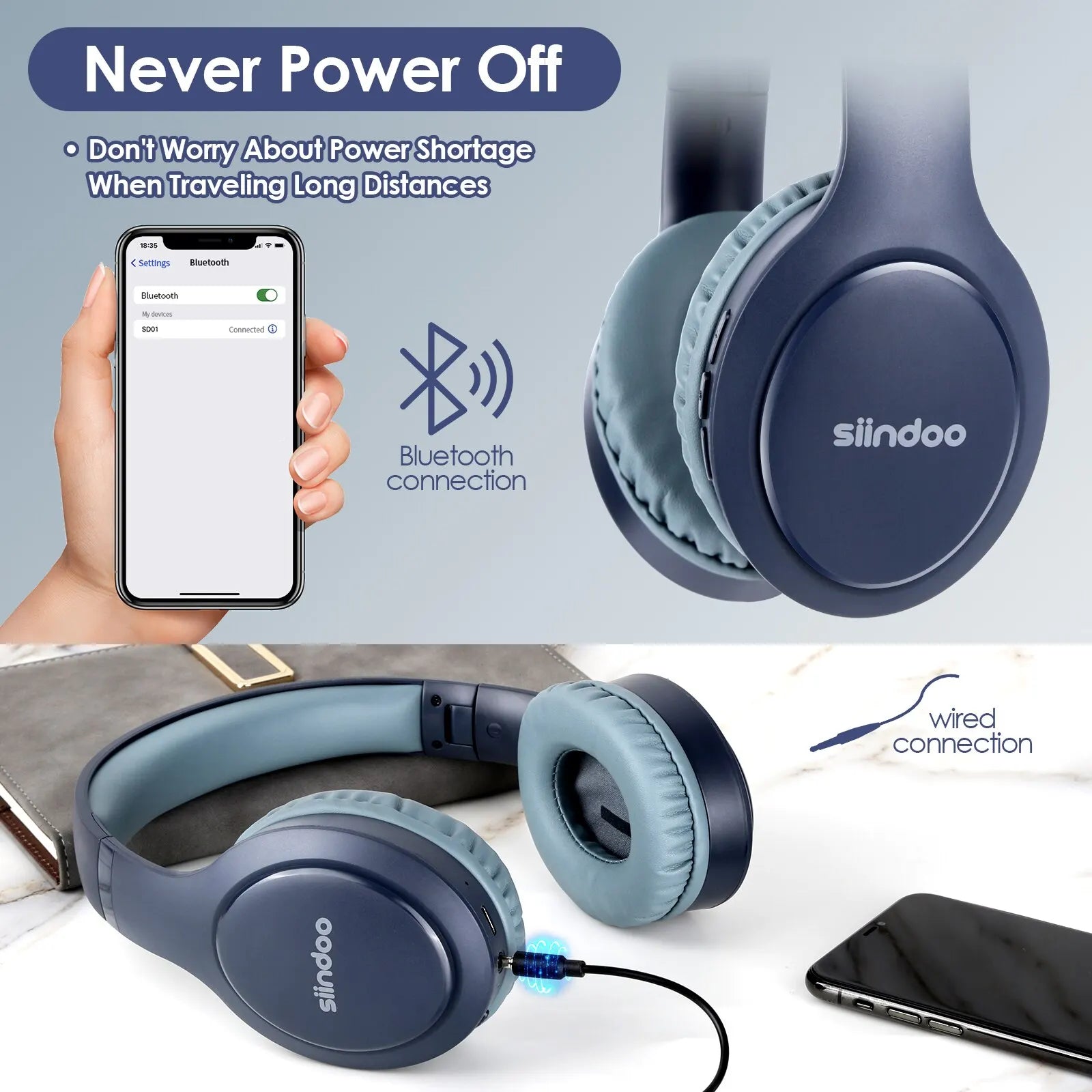 Wireless Bluetooth Headphones