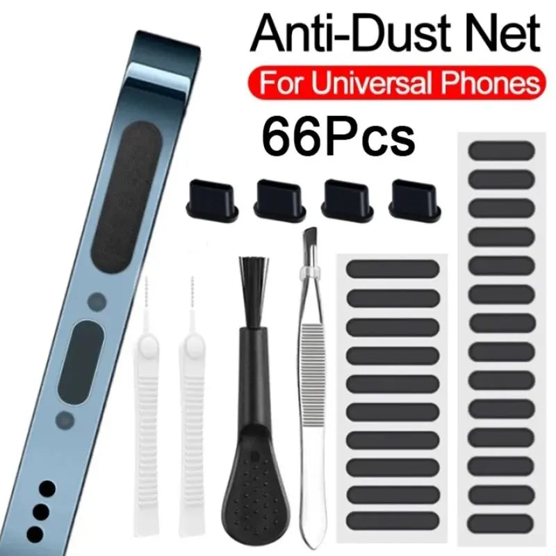 66-Piece Mobile Device Speaker & Charging Port Cleaner Kit