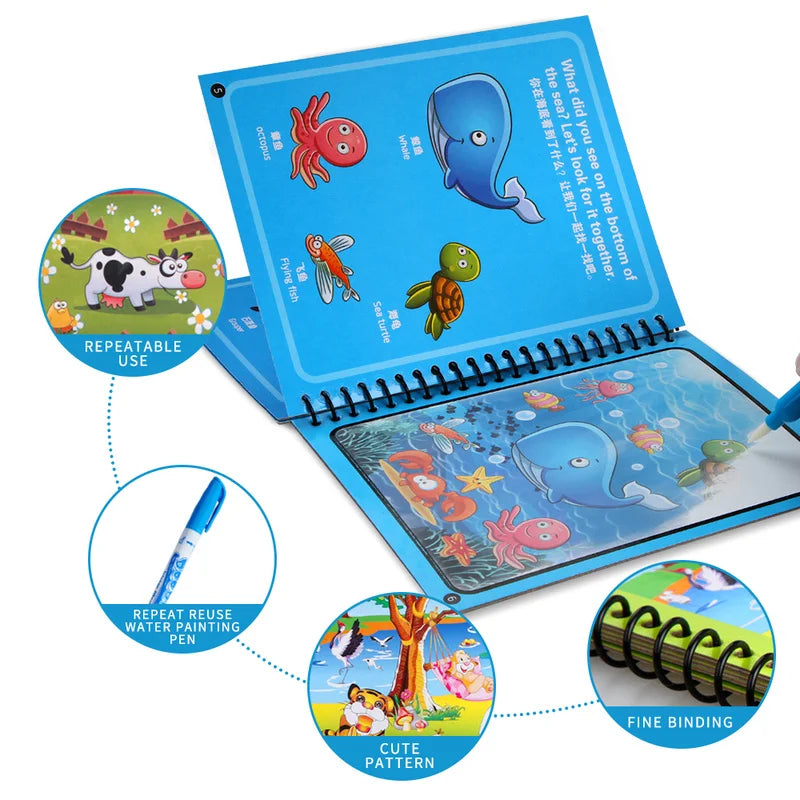 AquaArt Magic Water Drawing Book