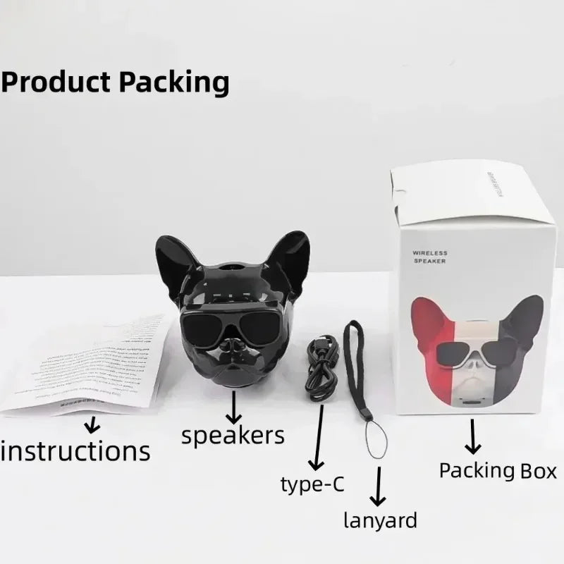 PawBeats - Creative French Bulldog Bluetooth Speaker with Extra Bass