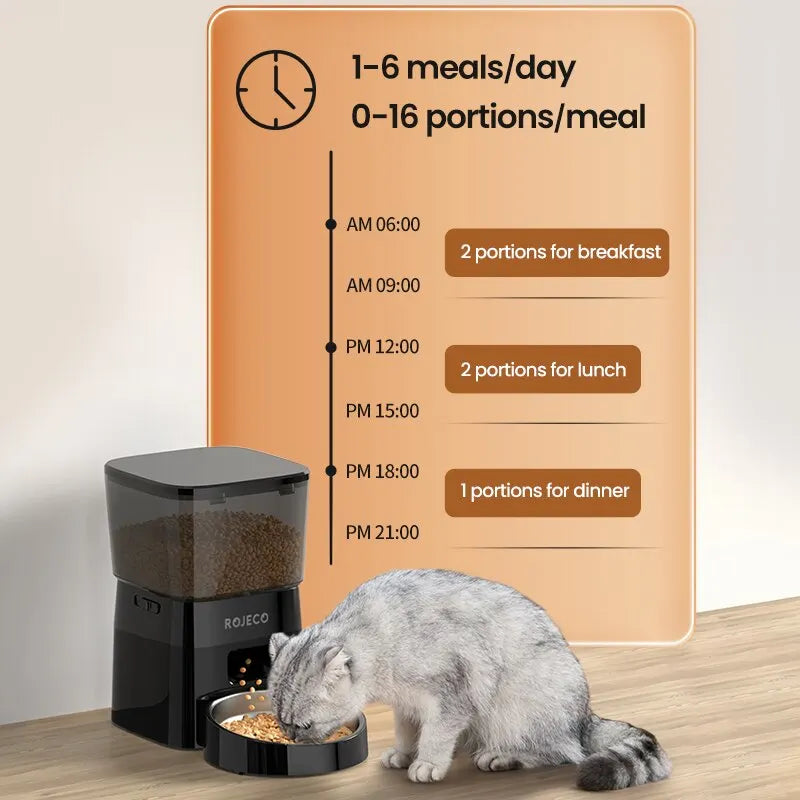 Automatic Food Dispenser for Cats and Dogs