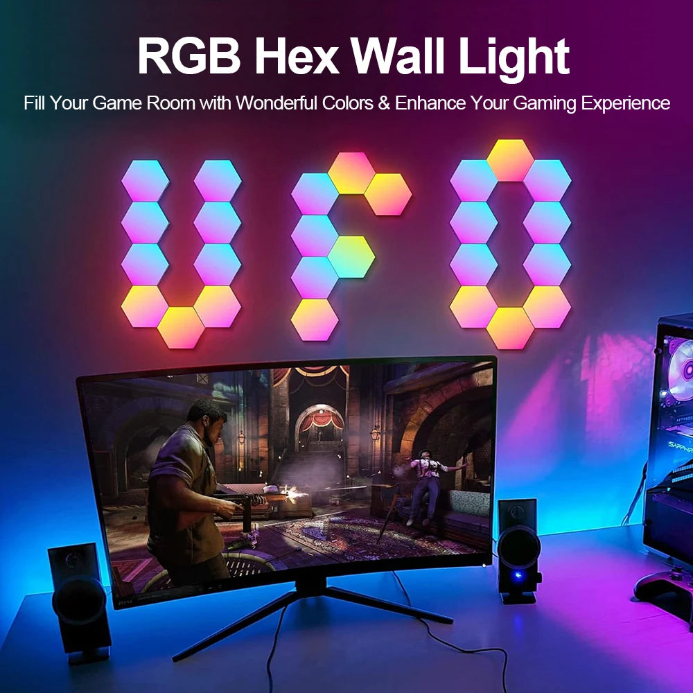 Smart Hexagonal Wall Lamp