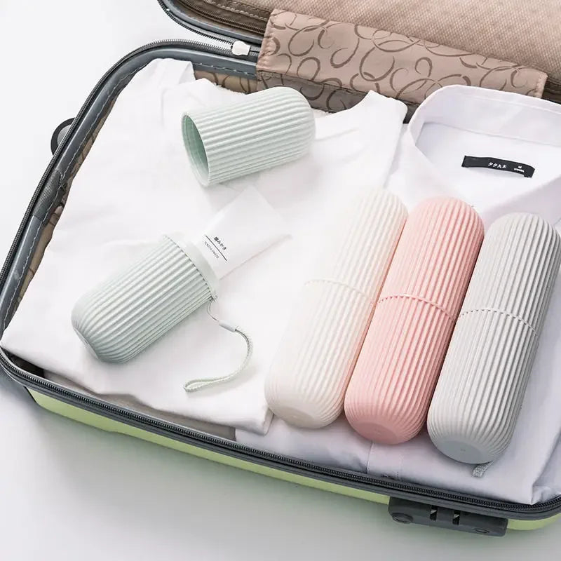 Travel Portable Toothbrush Cup & Toothpaste Holder