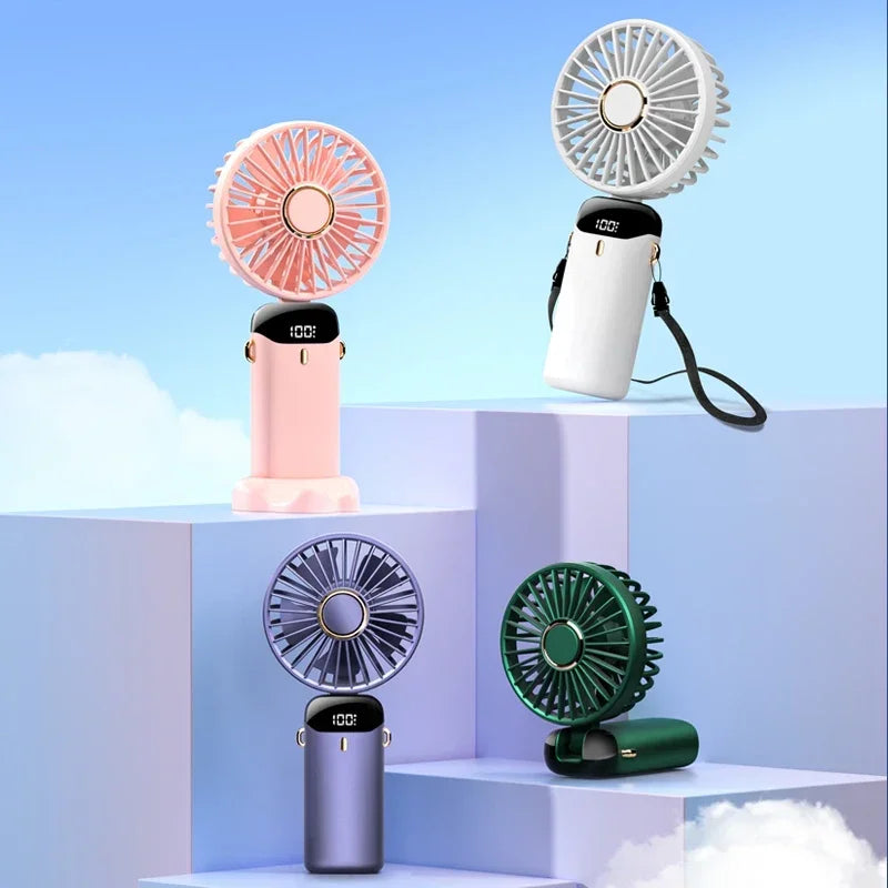 Mini Portable Fan with Phone Stand