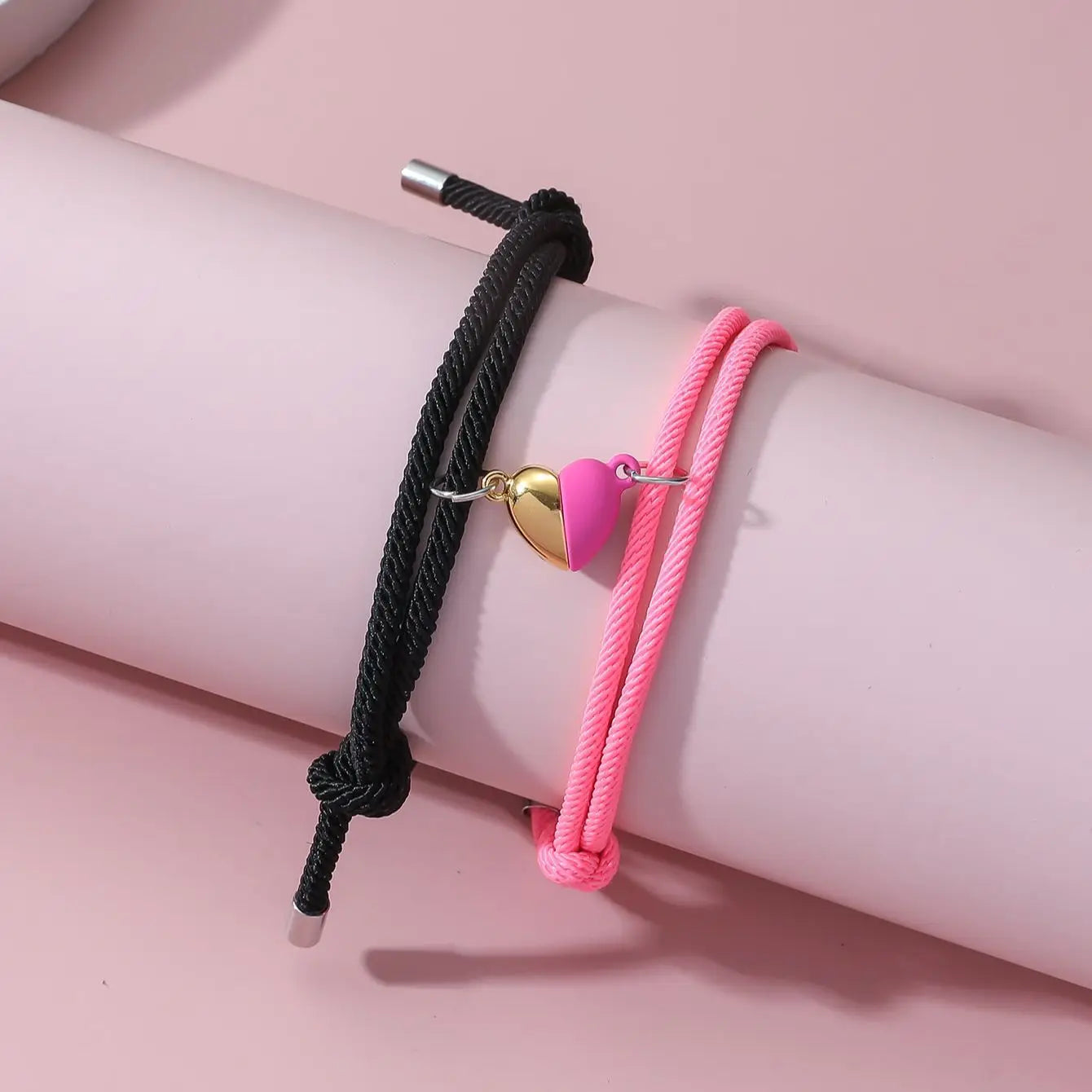 Heart-Shaped Magnetic Couple Bracelets