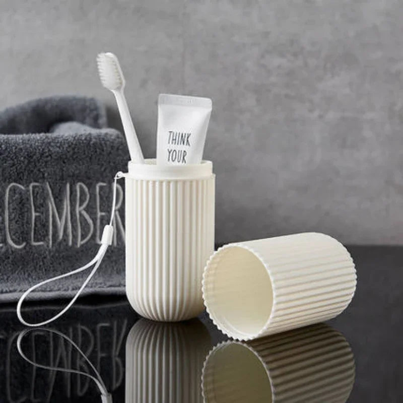 Travel Portable Toothbrush Cup & Toothpaste Holder