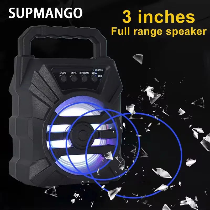 PowerPulse Wireless BT Speaker with Subwoofer & Karaoke Function