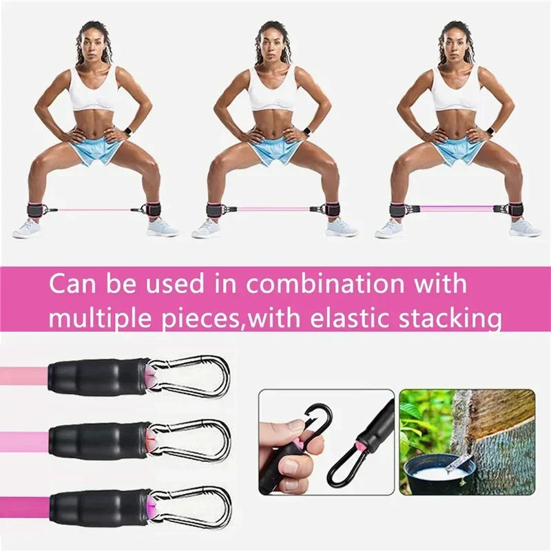 ElasticFit Ankle Straps Resistance Bands Set