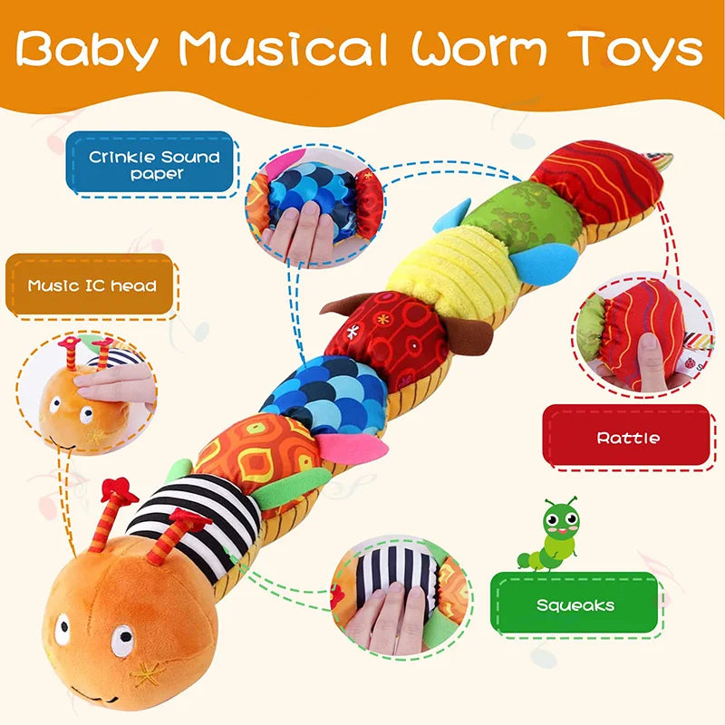 Melody Caterpillar Baby Plush Toy