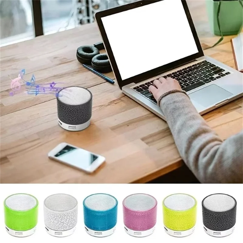 Mini Bluetooth Speaker with Colorful LED Lights