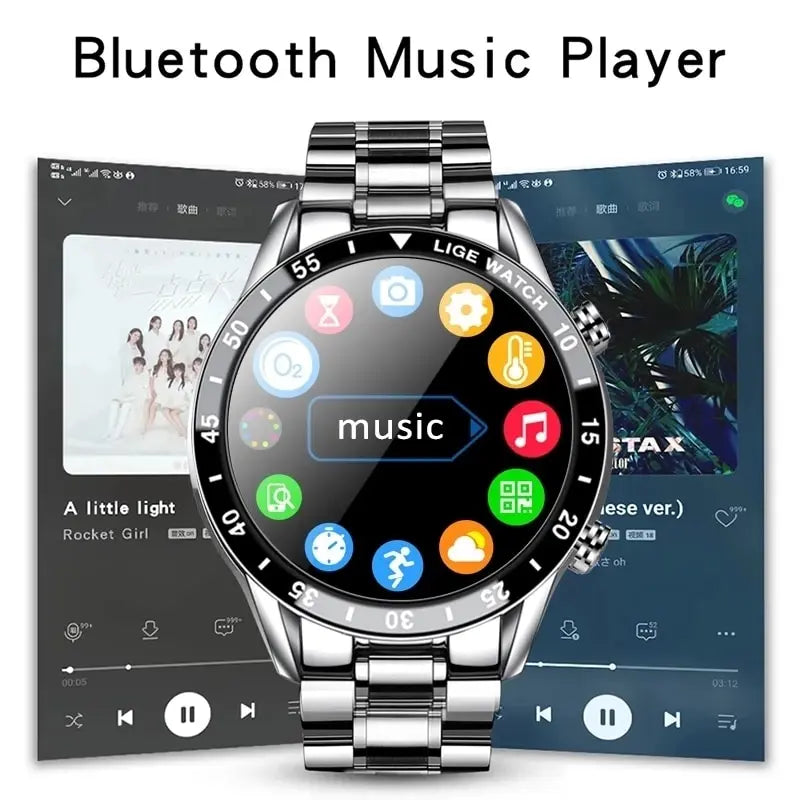 PulseTrack 2024 Smartwatch – Full Touchscreen Fitness & Bluetooth Calling Smartwatch