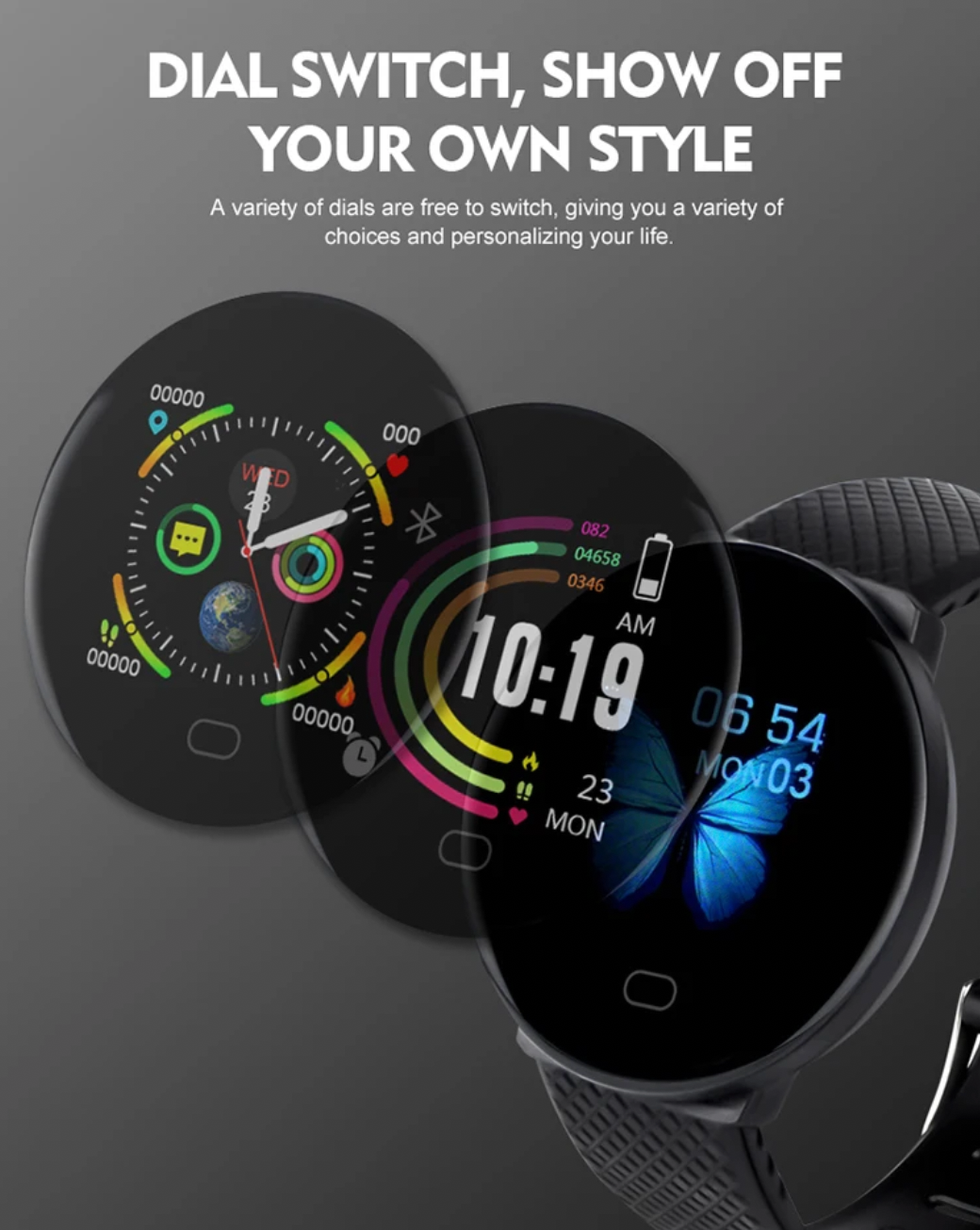 Smart Watch – Fitness Tracker with Blood Pressure Monitoring and Sport Features