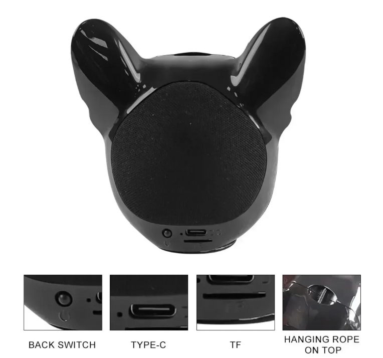 PawBeats - Creative French Bulldog Bluetooth Speaker with Extra Bass