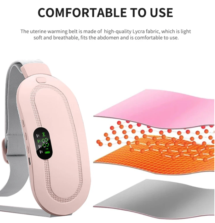 Portable Electric Waist Massager with Heating Pad