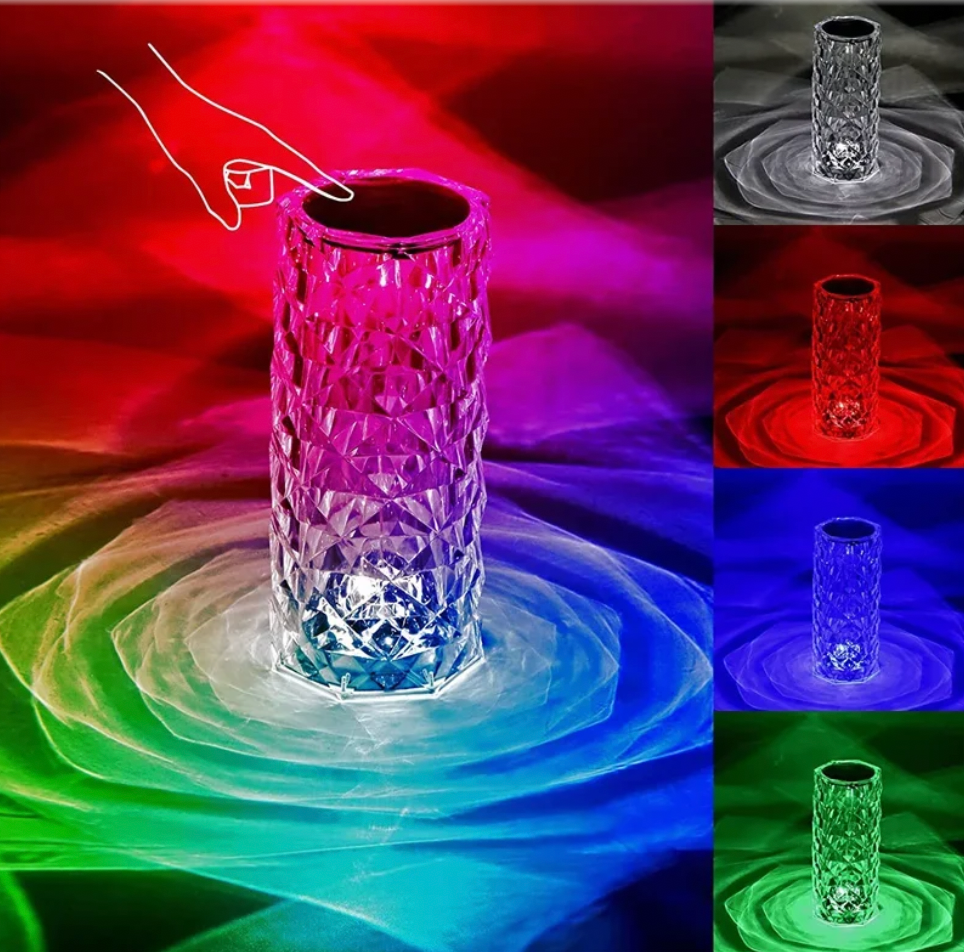 16 Colors LED Crystal Table Lamp