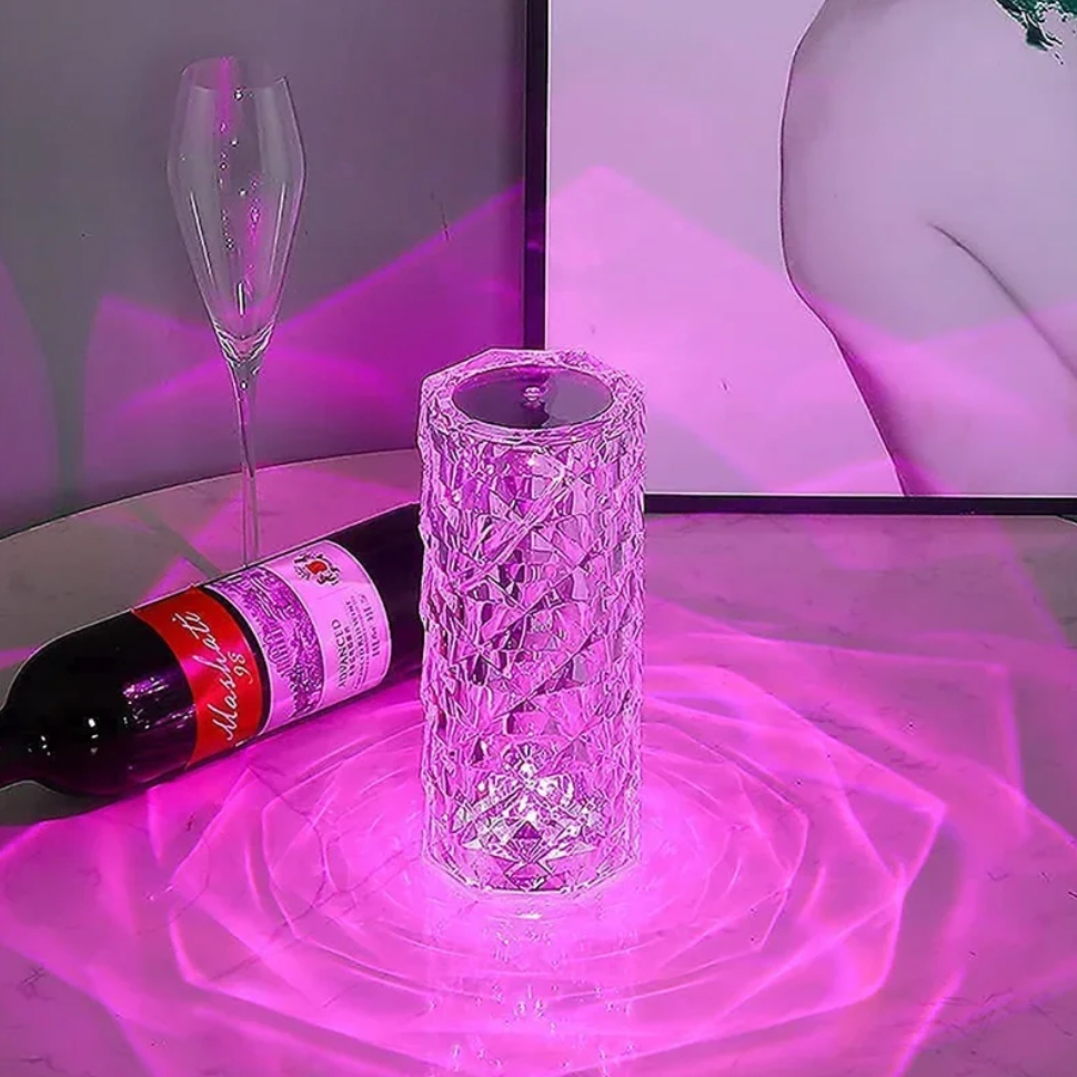 16 Colors LED Crystal Table Lamp