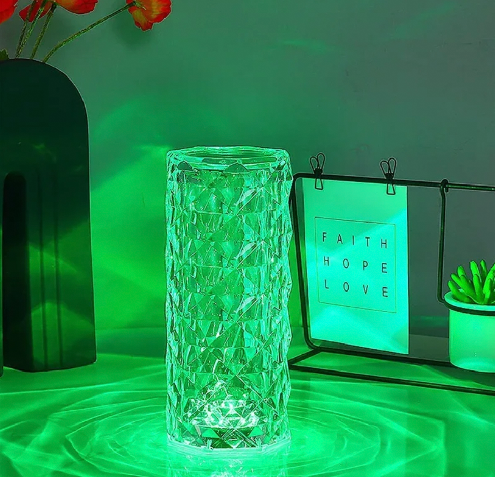 16 Colors LED Crystal Table Lamp