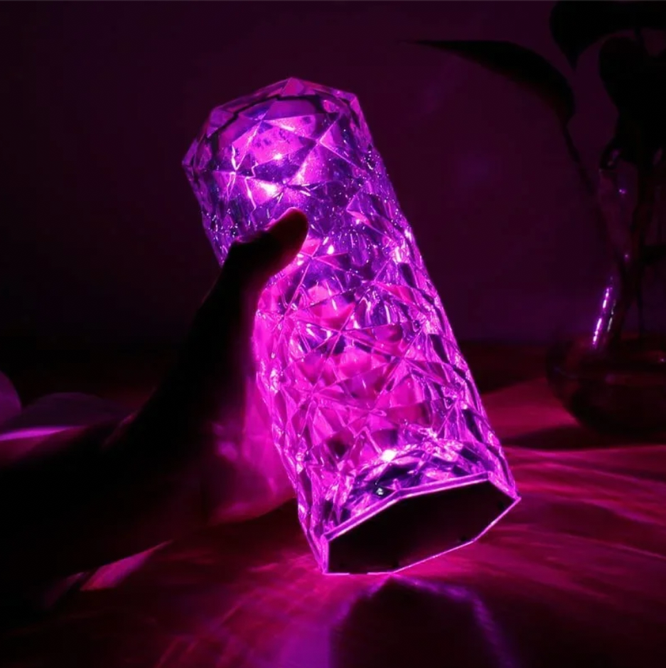 16 Colors LED Crystal Table Lamp