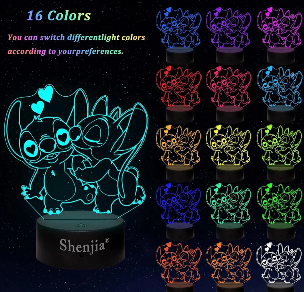 3D Illusion Stitch Night Light