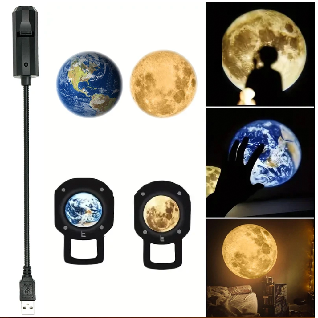 Moon & Earth Projection Atmosphere Light