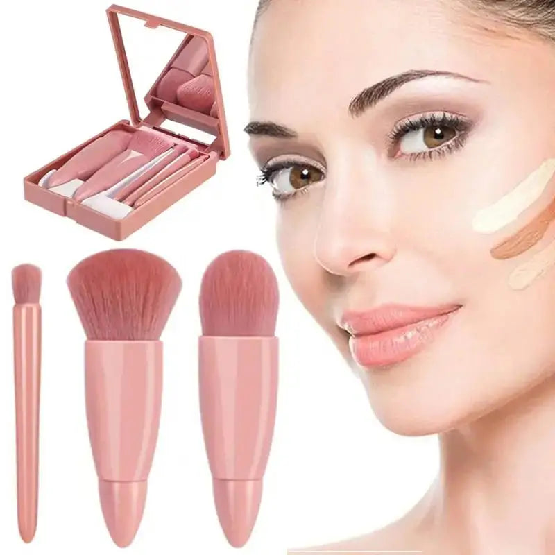 Portable 5 Makeup Brushes Set