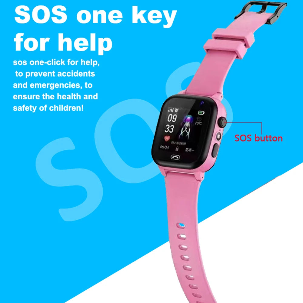 SafeKid Watch - The Ultimate Kids' Smartwatch for Safety & Fun