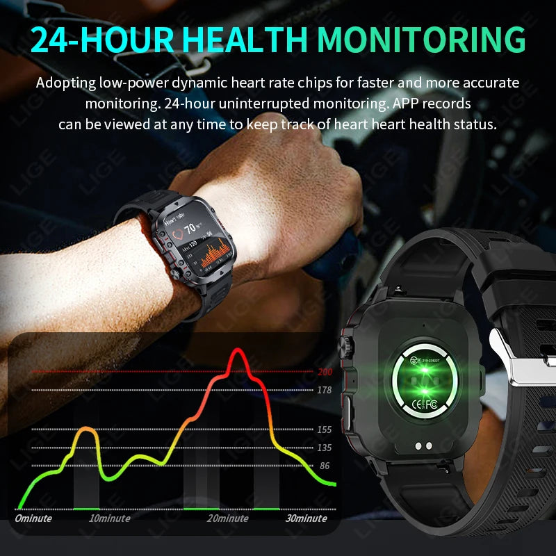 Outdoor Military Men's Smartwatch